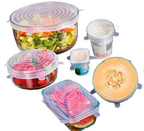 THERESAS TRADING Silicone Lid Set- White