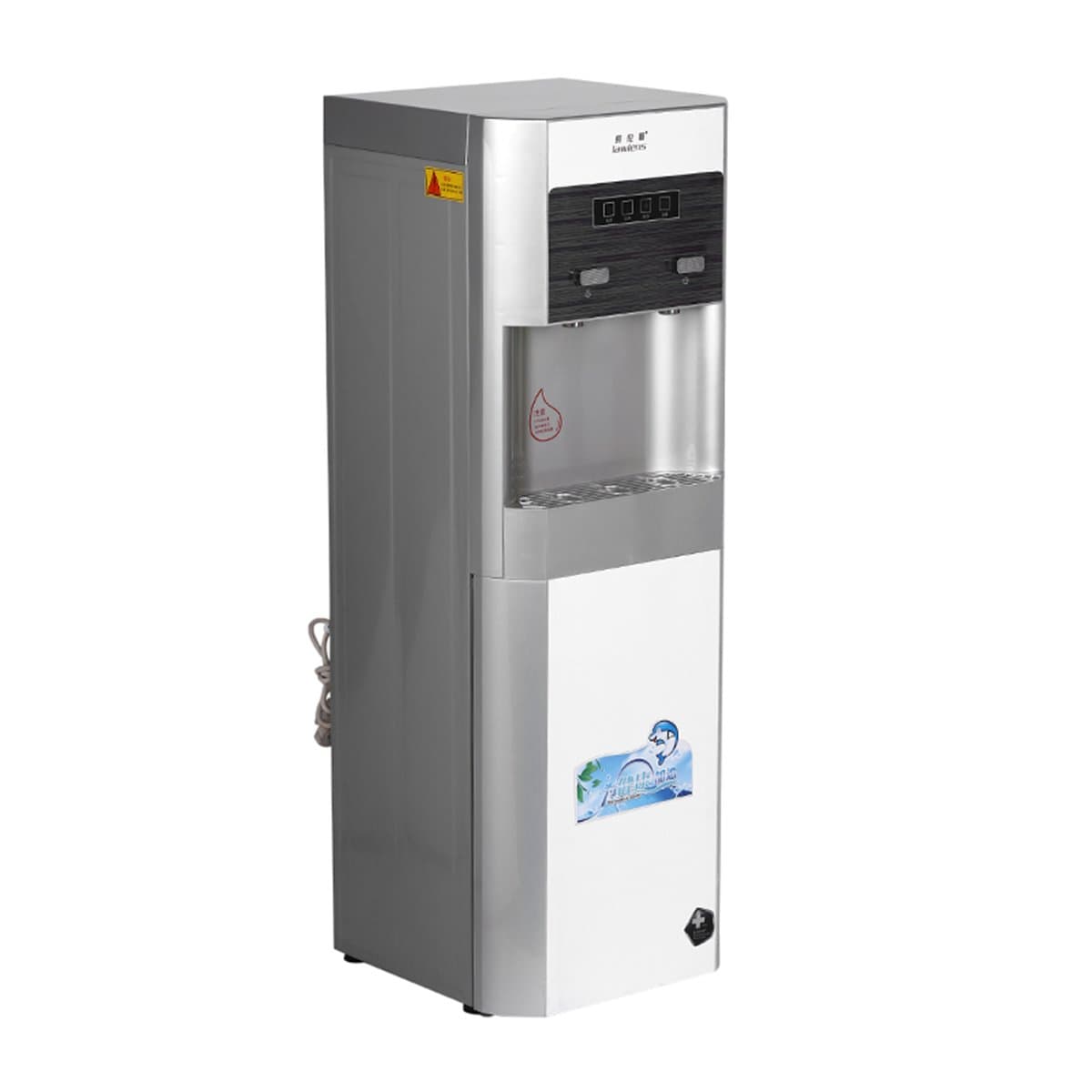 RALONS Hot and Cold Water Dispenser Vertical Plastic ABS Plastic Steel Gray White LLS-G4