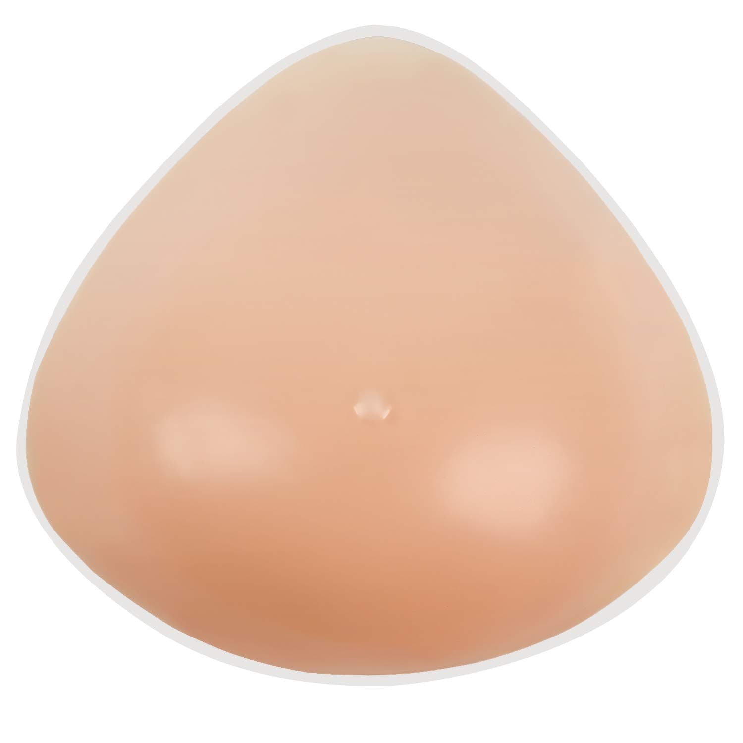 VollenceOne Piece Triangle Silicone Breast Forms Mastectomy Prosthesis Bra Enhancer Inserts Concave Bra Pads