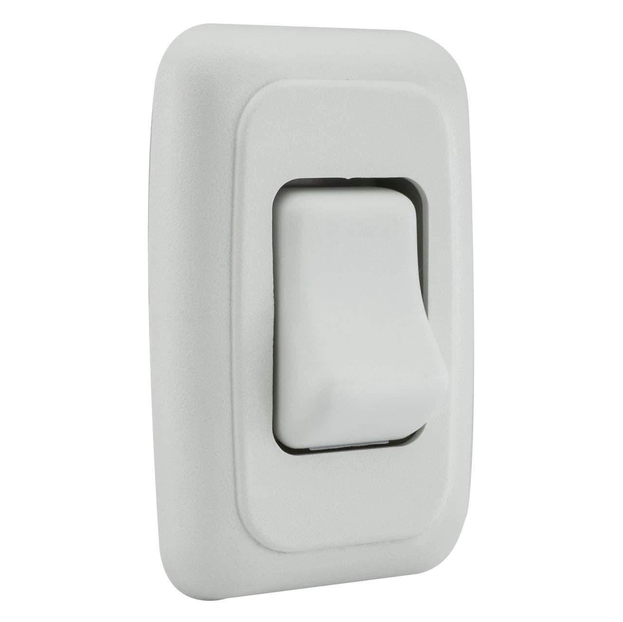 RecPro RV Single Switch SPST Switch On/Off 1 Gang Bezel (White)