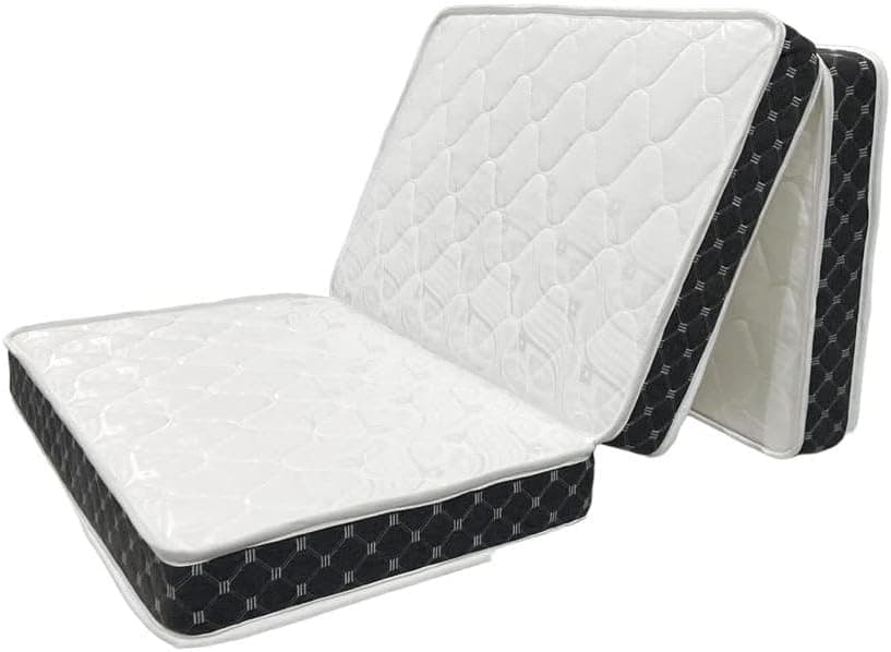 Tri-Folding Mattress, 90x190x10 CM, Memory Foam