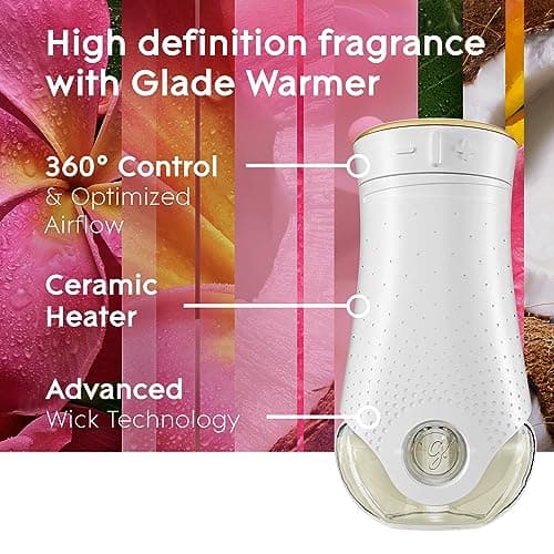 Glade Plugins Scented Oil Refill 5 ct, Exotic Tropical Blossoms, Plug in air freshener, 3.35 fl oz, 3.35 Fl Oz