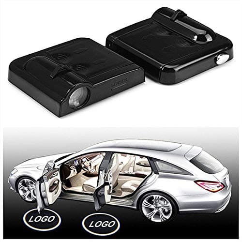 IHEX Auto for Honda Accessory Wireless Car Door LED Projector Light Battery Powered Courtesy Welcome Logo Shadow Ghost Light - (2pcs, White)