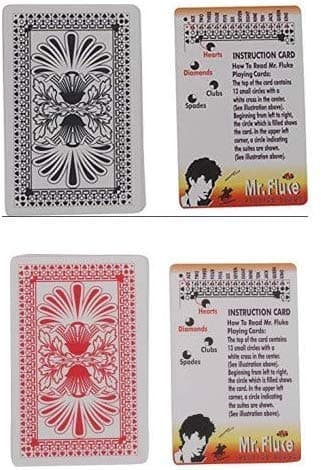 Marked Playing Cards Mr.Fluke (Pack of 2 Deck) Red & Black Card Magic