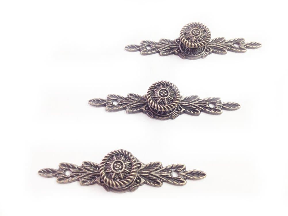 UniDecor New 50Pcs Mini Long Handle 64MM Alloy Handle Drawer Pulls/Jewelry Box Handle/Antique Handle(2.52 Inch * 0.55 Inch)