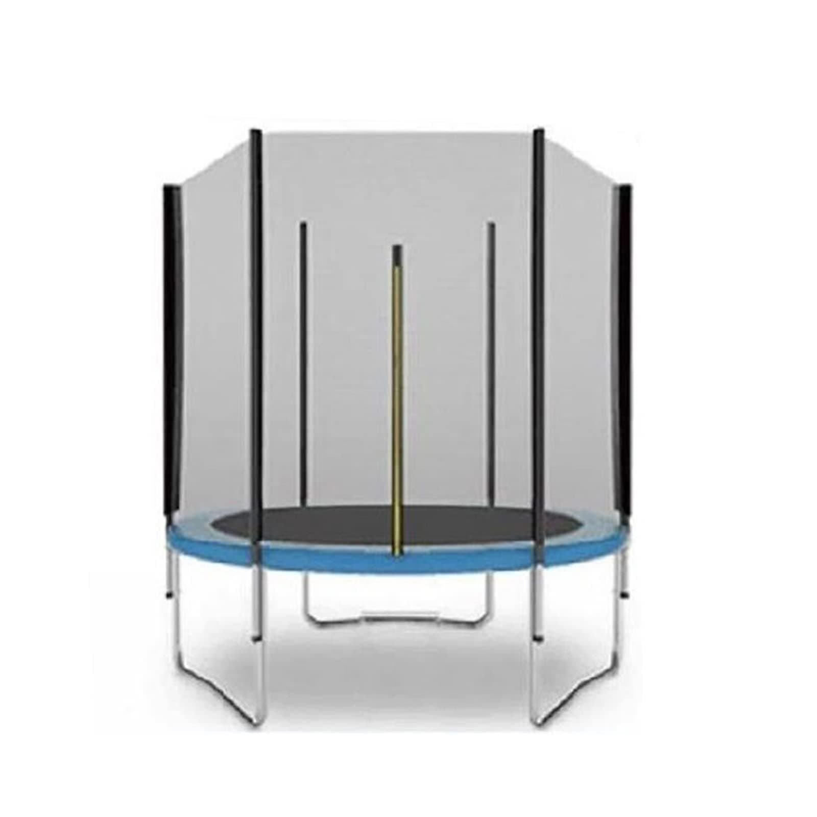 Replacement Trampoline Safety Net, Enclosure Surround for 6Ft 8Ft 10Ft 12Ft 13Ft 14Ft 16Ft for Round Trampoline Mesh Enclosure Accessoire Safety Netting -Net Only,Black,6FT_6Pole