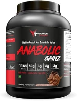 Anabolic Gainz: Enhanced Muscle Builder And Mass Gainer (2.72 Kg,Chocolate Ice Cream,1 Count,27 Servings)