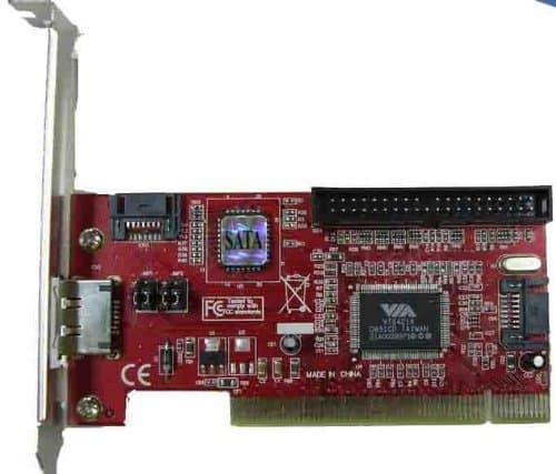 eSata / Sata / IDE PCI RAID Controller Card VIA VT6421A Chip Set