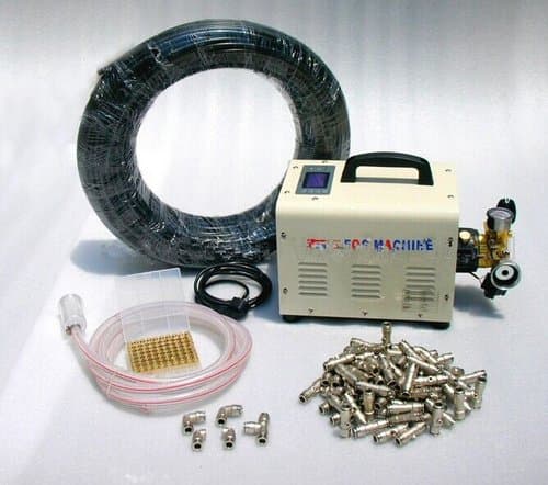 Gowe High powered outdoor cooling system. fog misting system,Mist cooling system UP TO 70PCS MIST NOZZLE 100METER TUBING