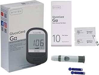 - Glucocard G+ Blood Sugar Testing Machine | Glucometer Kit for Diabetes with 10 Sugar Test Strips Included | Accurate Sugar Level Monitor
