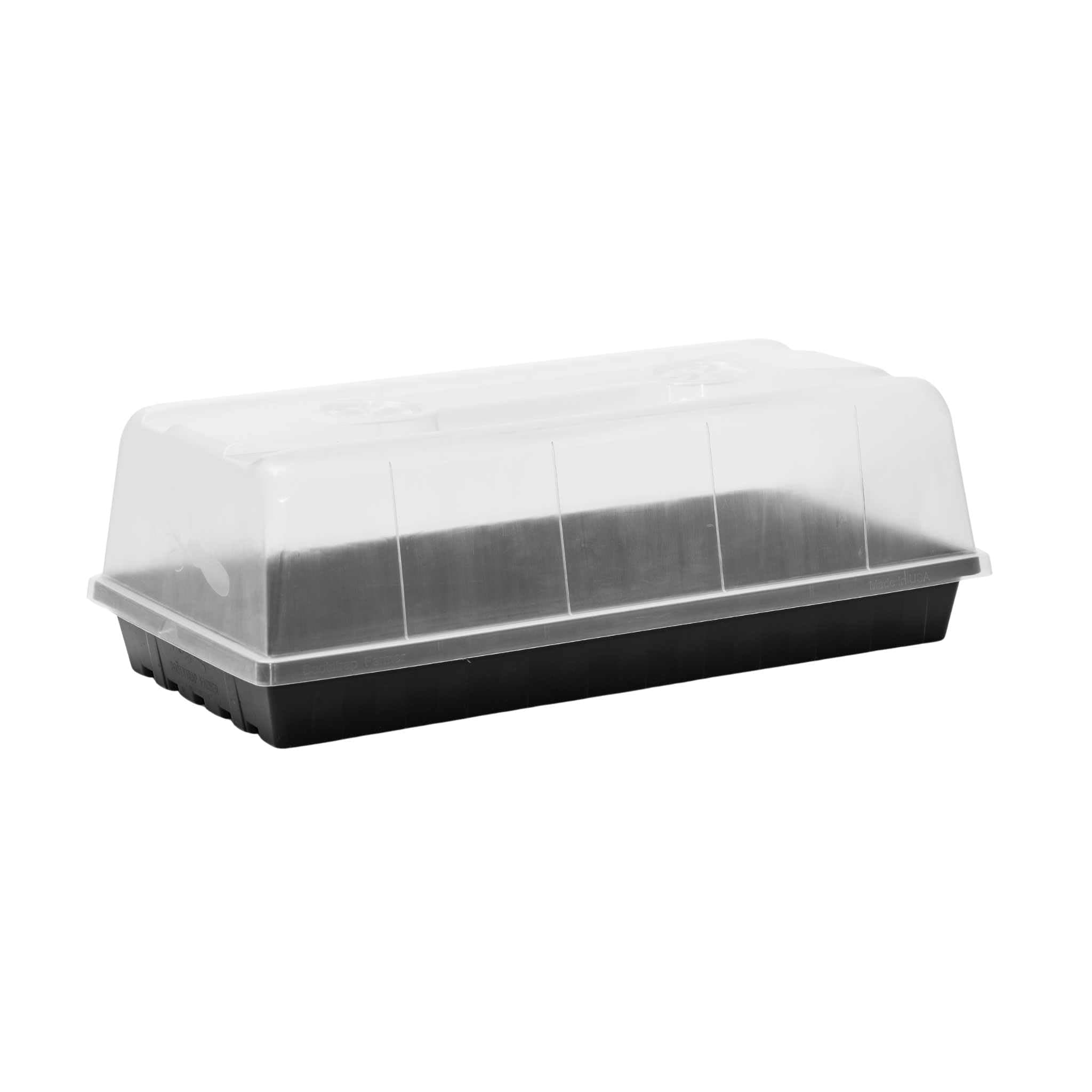 Bootstrap Farmer 1020 Trays w/Humidity Dome Extra Strength, 2 Pack, for Seed Starting Plant Propagation Germination Tray No Holes Fodder System Starter