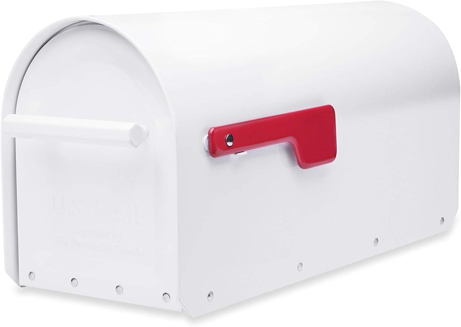 Architectural Mailboxes 5560W-R-10 Sequoia Postmount Mailbox, Large, White, 20. 79 in. x 8. 03 in. x 9. 72 in.