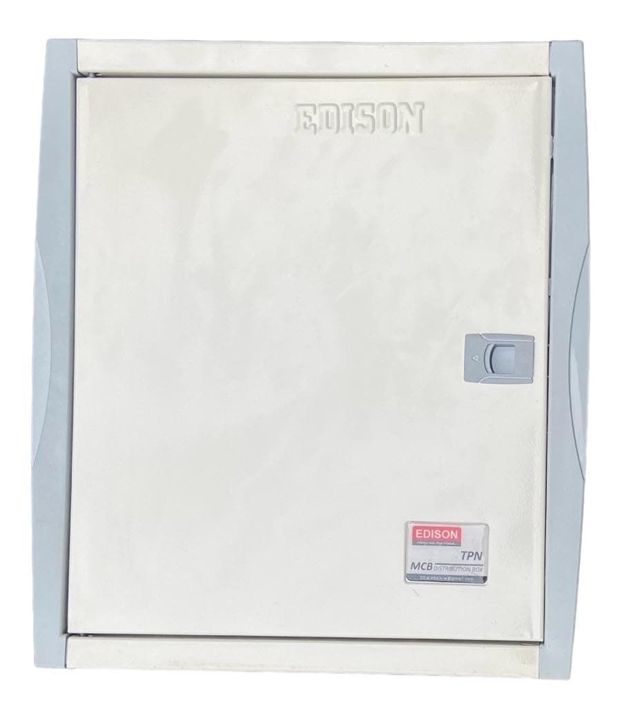 6 Way Three Phase Neutral (TPN) Double Door Distribution Board | TPN MCB Box, Double Door MCB Distribution Board Contain 24 mcbs
