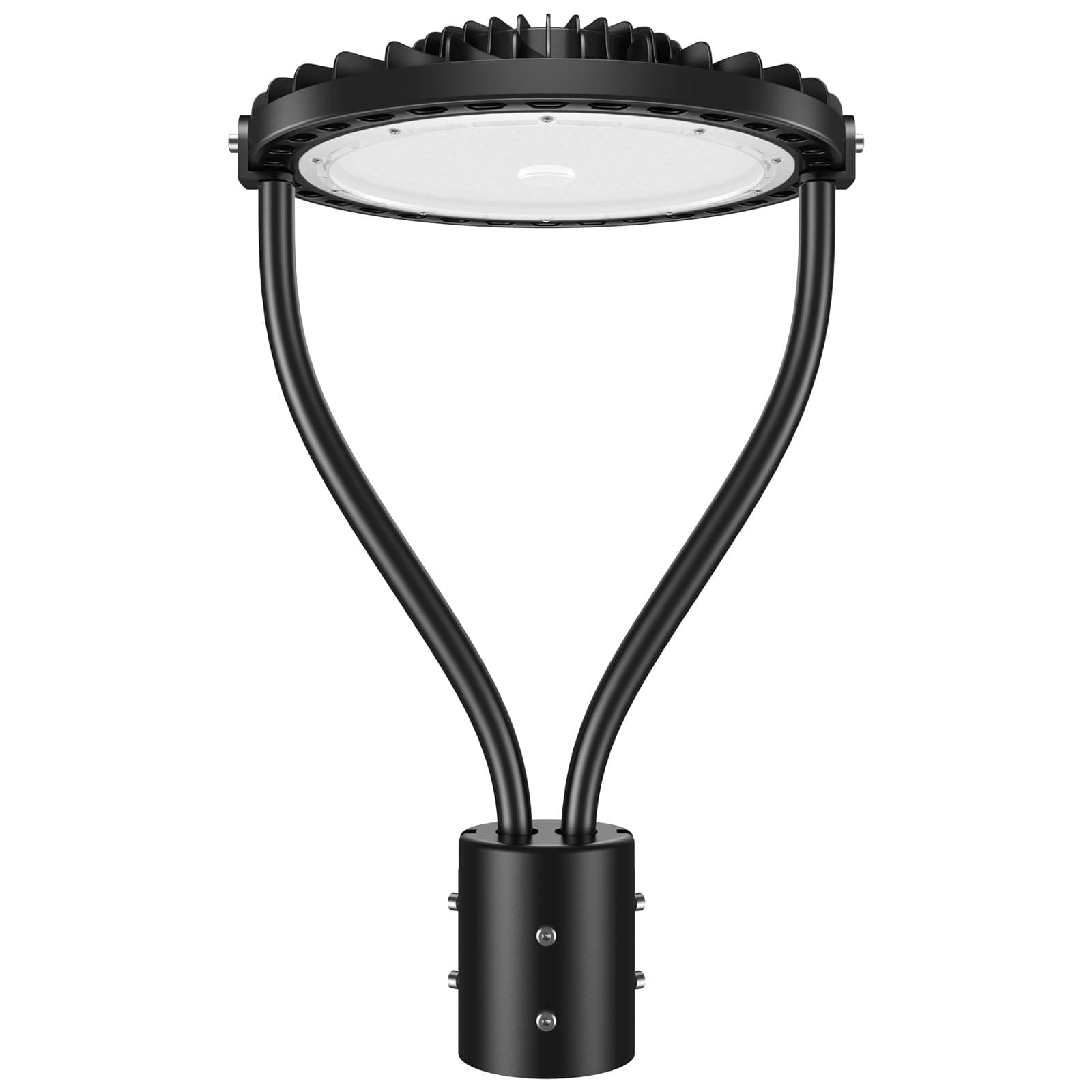LED Post Top Light 150W, LED Circular Area Light 21000Lm 5000K LED Parking Lot Light, Outdoor Pole Lights Fixture for Garden Yard Street Lighting