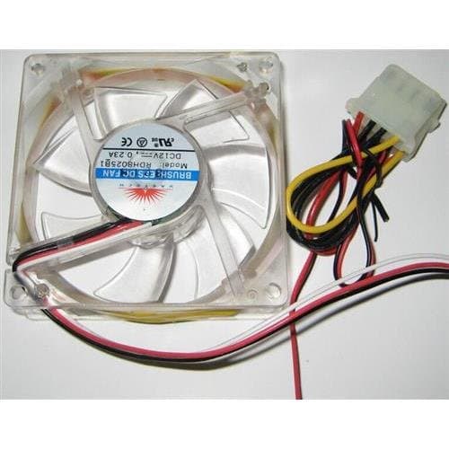 Vastech VCF8025-BU Case Fan Clear LEDs Blue light w/ 3pin Connector (VastechVCF8025-BU )