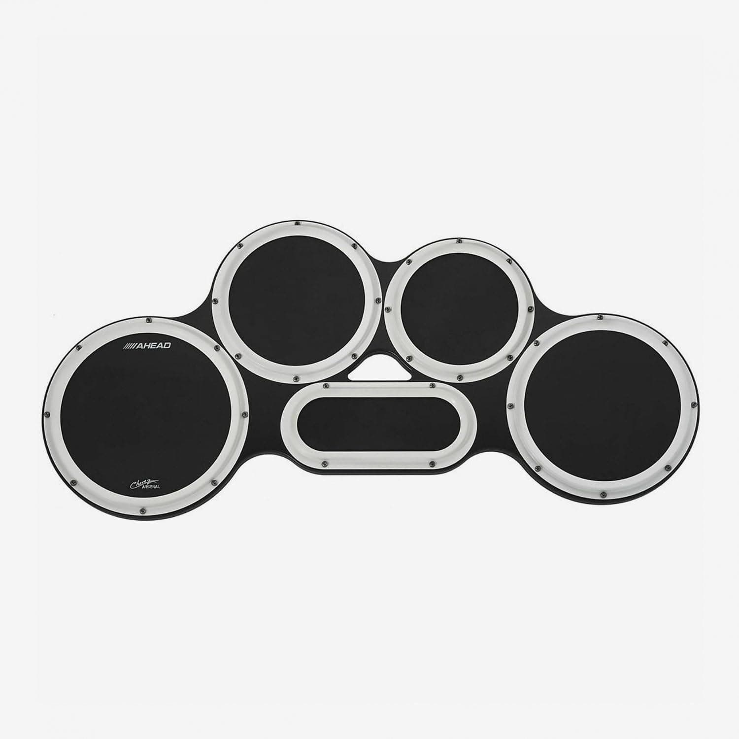 hoop Chavez Tenor Practice Pad Set - 4/5/6 Combination - Black with White Hoops