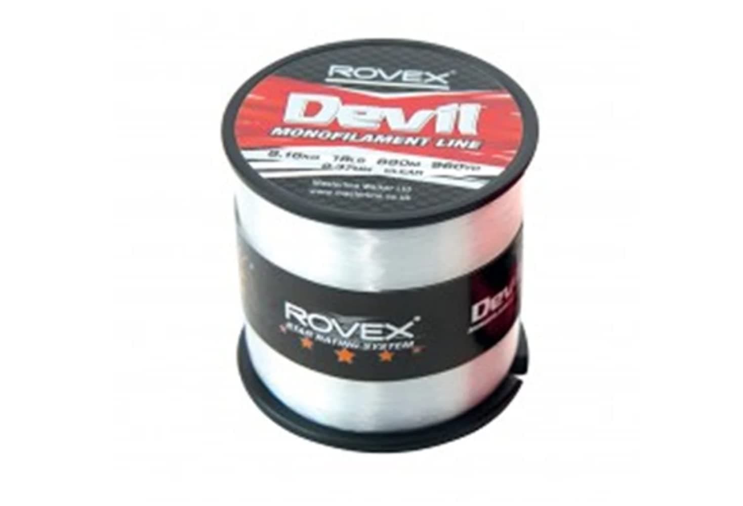 Devil Devil Fibre monofilament Line 1/4lb Clear 25lb