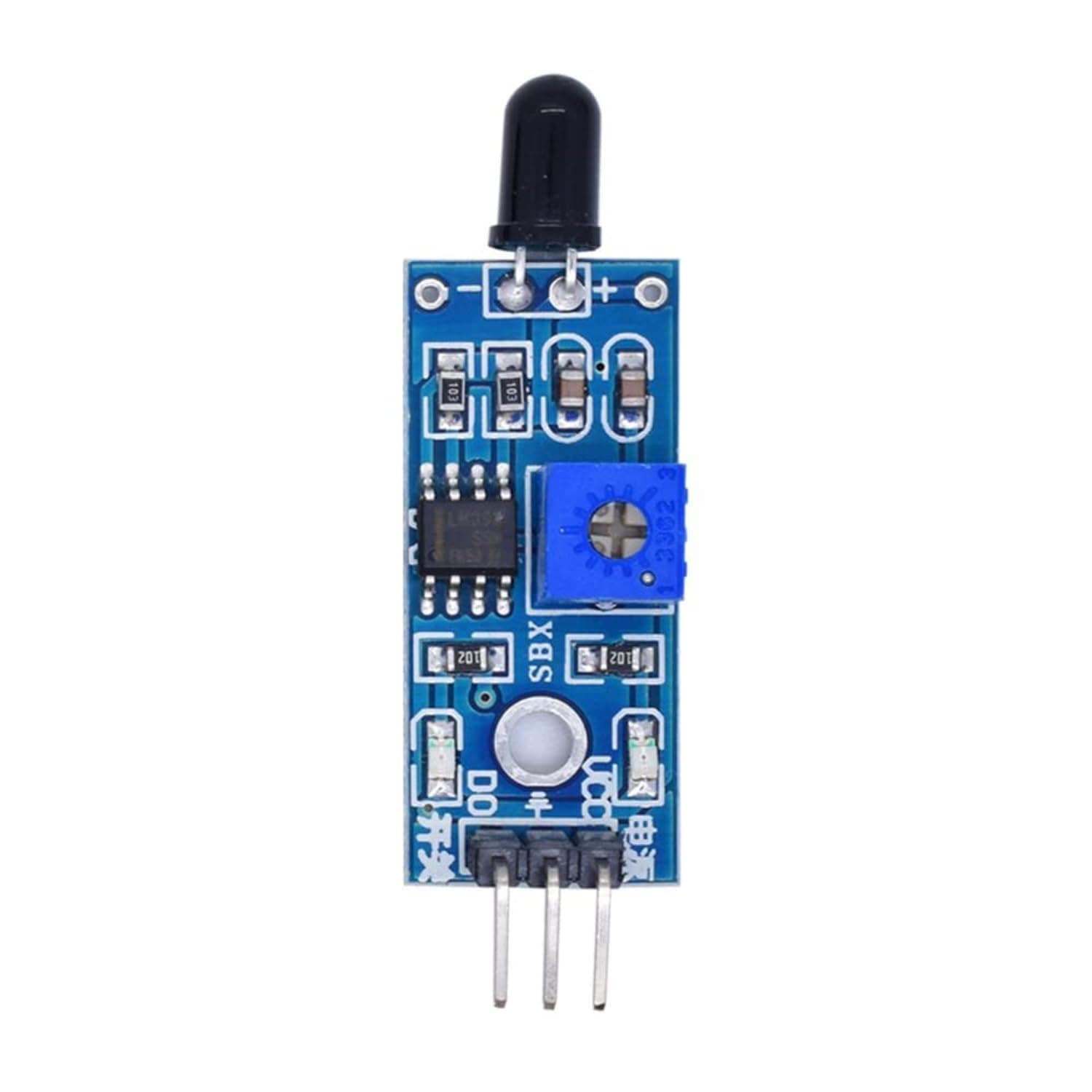 SOLDOUT LM393 IR Flame Detection Sensor Module Fire Detector Infrared Receiver Module Compatible with Arduino DIY Kit (3-PIN)