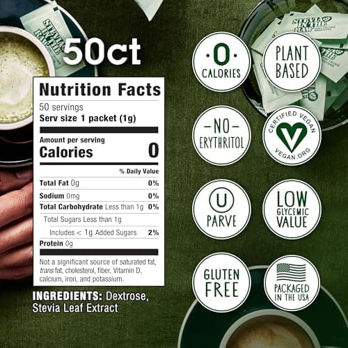 Stevia Extract in Raw 50 Bags