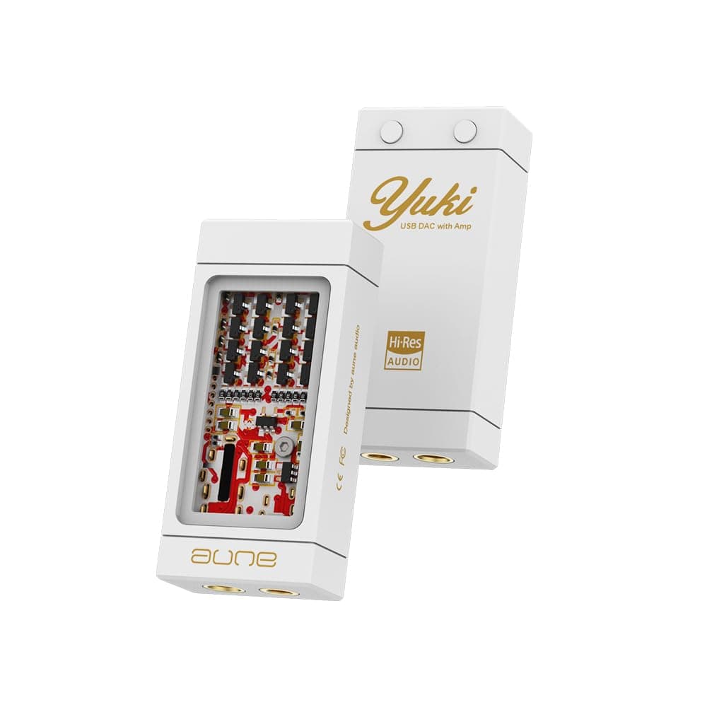 Yuki Portable DAC with Headphone Amp, Completely Separate DAC and AMP Structure, 32bit/768k DSD256 USB Dongle with 3.5mm/ Balanced 4.4mm High Resolution Lossless for Smartphone/PC/Laptops