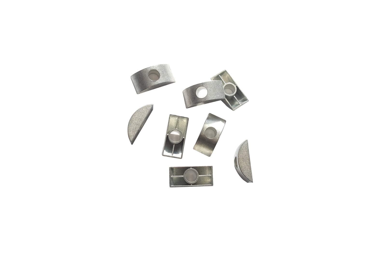 Husseinbolt New Replacement M8 Steel Half Moon Bed Washers (Pack of 10 Washers)