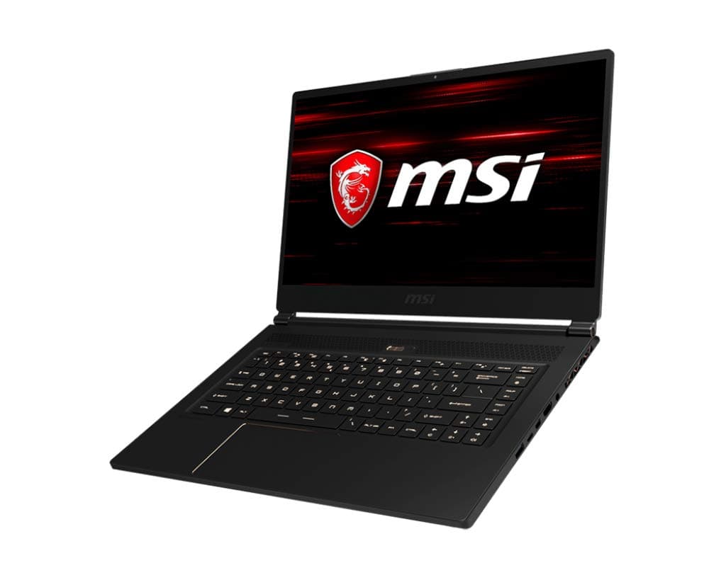 MSI GS65 Stealth THIN-068 144Hz 7ms Ultra Thin 4.9mm Gaming Laptop i7-8750H (6 cores), GTX 1070 8G, 32GB DRAM, 1TB NVMe SSD, 15.6", Black w/Gold Diamond Cut, RGB KB, Win 10 Pro 64 Bit