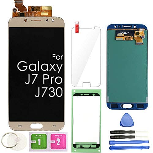 J7 PRO LCD Screen Replacement Touch Display Digitizer Assembly (Gold) for Samsung Galaxy J730 2017 J730G J730F SM-J730F/DSM J730FM/DSM J730G/DS J730GM/DS