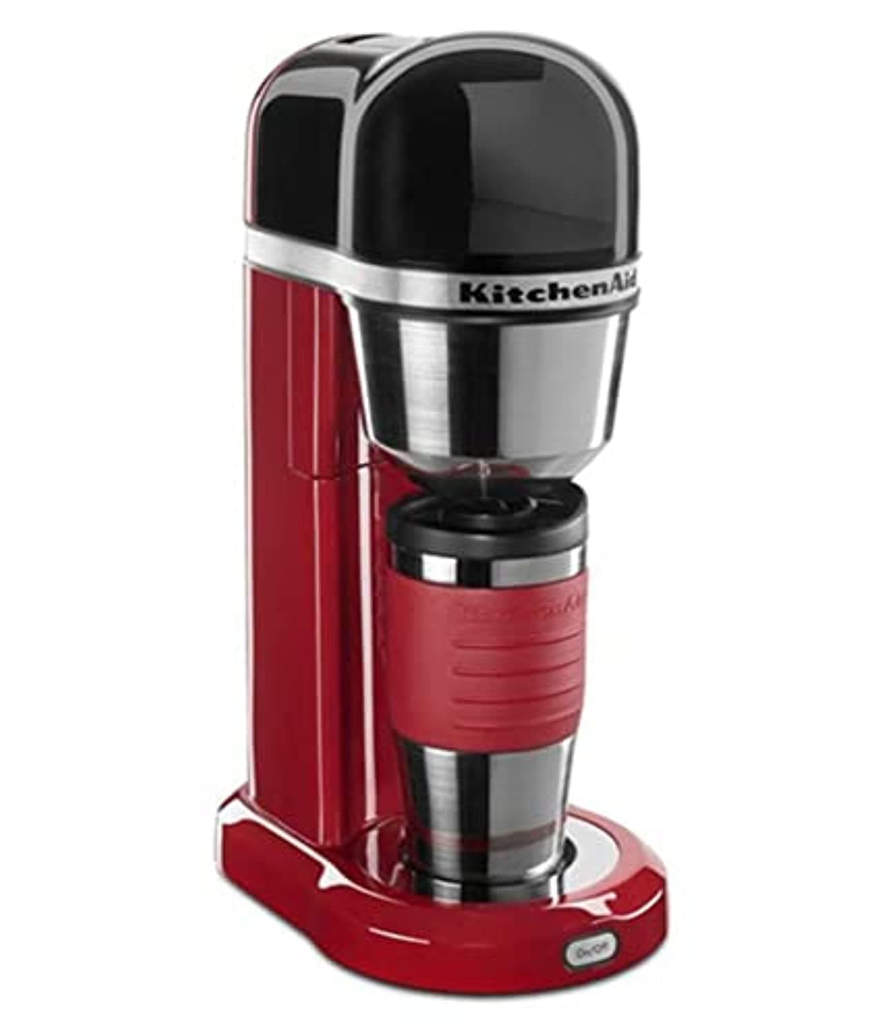 Kitchenaid | Personal Coffee Maker With 0.54 L Thermal Mug Barista Style - Removable Water Tank Handle One Touch Brewing Electronic Temperature Control Plastic Black