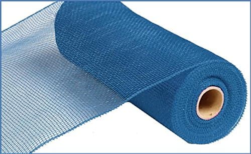 Deco Poly Mesh, Denim Blue Non Metallic - 10 Inch x 30 Feet RE1302MM