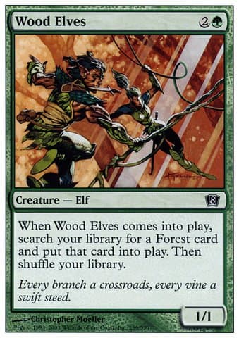 Magic The Gathering - Wood Elves - Eighth Edition