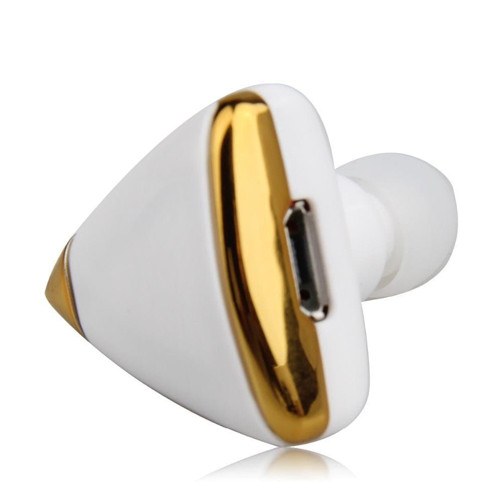 Joyeer Earring Design Stereo Bluetooth Earphone Mini Wireless Earpiece Earbuds Universal Headset for Iphone Android Phones , white