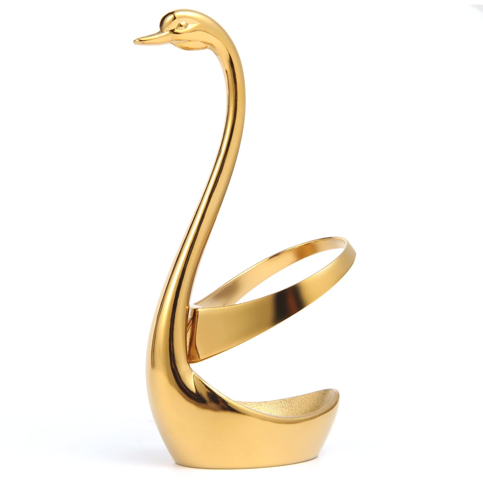 Small Gold Swan Base Holder