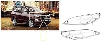 Empica Chrome Plated Headlight Frame Headlamp Cover Car Exterior Accessories Compatible With Toyota Innova Crysta
