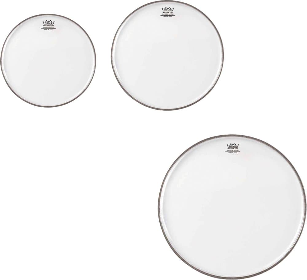 - PP-1420-BE Emperor Clear Tom Drumhead Pack - 10", 12" & 16"