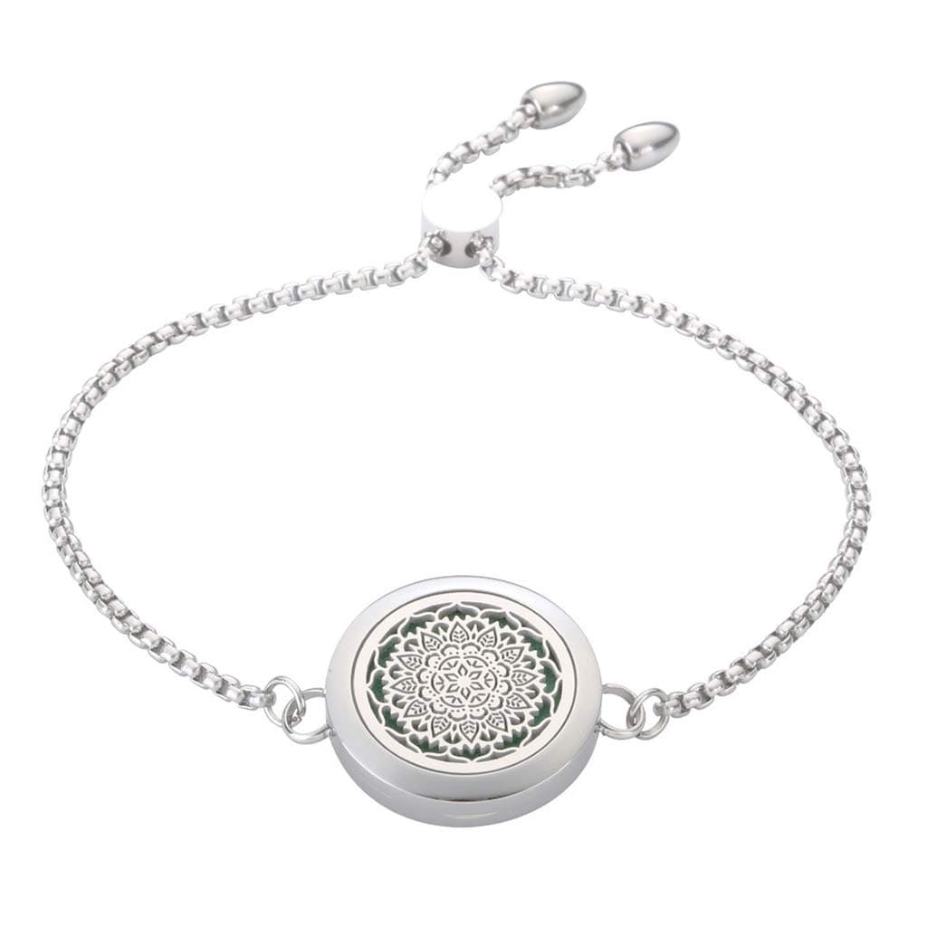 JAOYU Diffuser Bracelets for Women Essential Oil Bracelets Aromatherapy Bangle Stainless Steel Locket Perfume Jewelry for Girls, Ladies