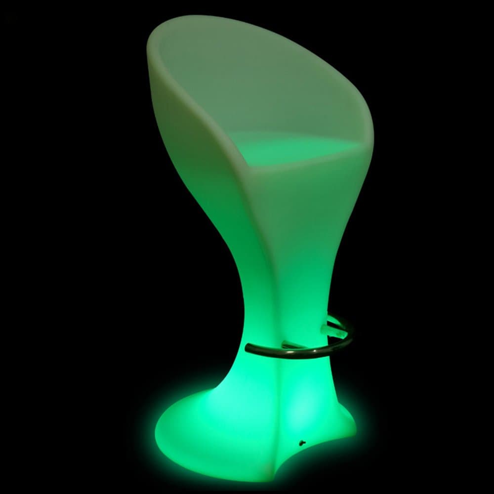 Decorative Plastic Led Bar Stools KTV Party Stools Light Up Unique Bar Stool