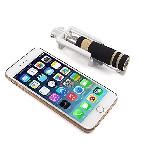 Selfie Stick,Self Portrait [Battery Free] Extendable Handled Stick with Adjustable Phone Holder & Built-in Remote Shutter, from Xtreme Accessories,MINI size with FREE Waterproof Storage Pouch. Designed for Apple, Android Smartphones