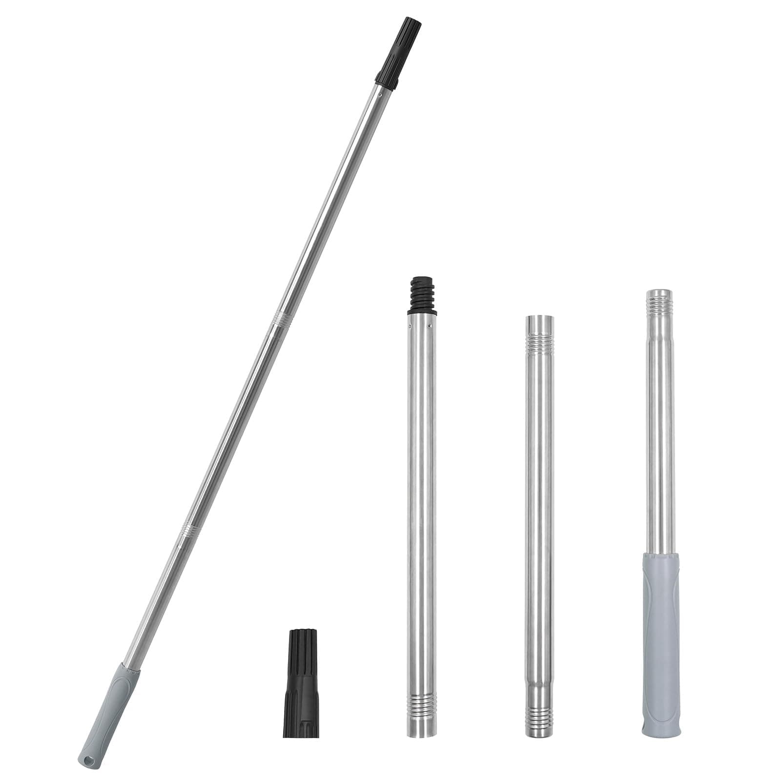 ROLLINGDOG 3PC Connecting Extension Pole - Convenient Size and Easy Lightweight Use,for Use with Tapered Fit Tools(90cm Total Length)