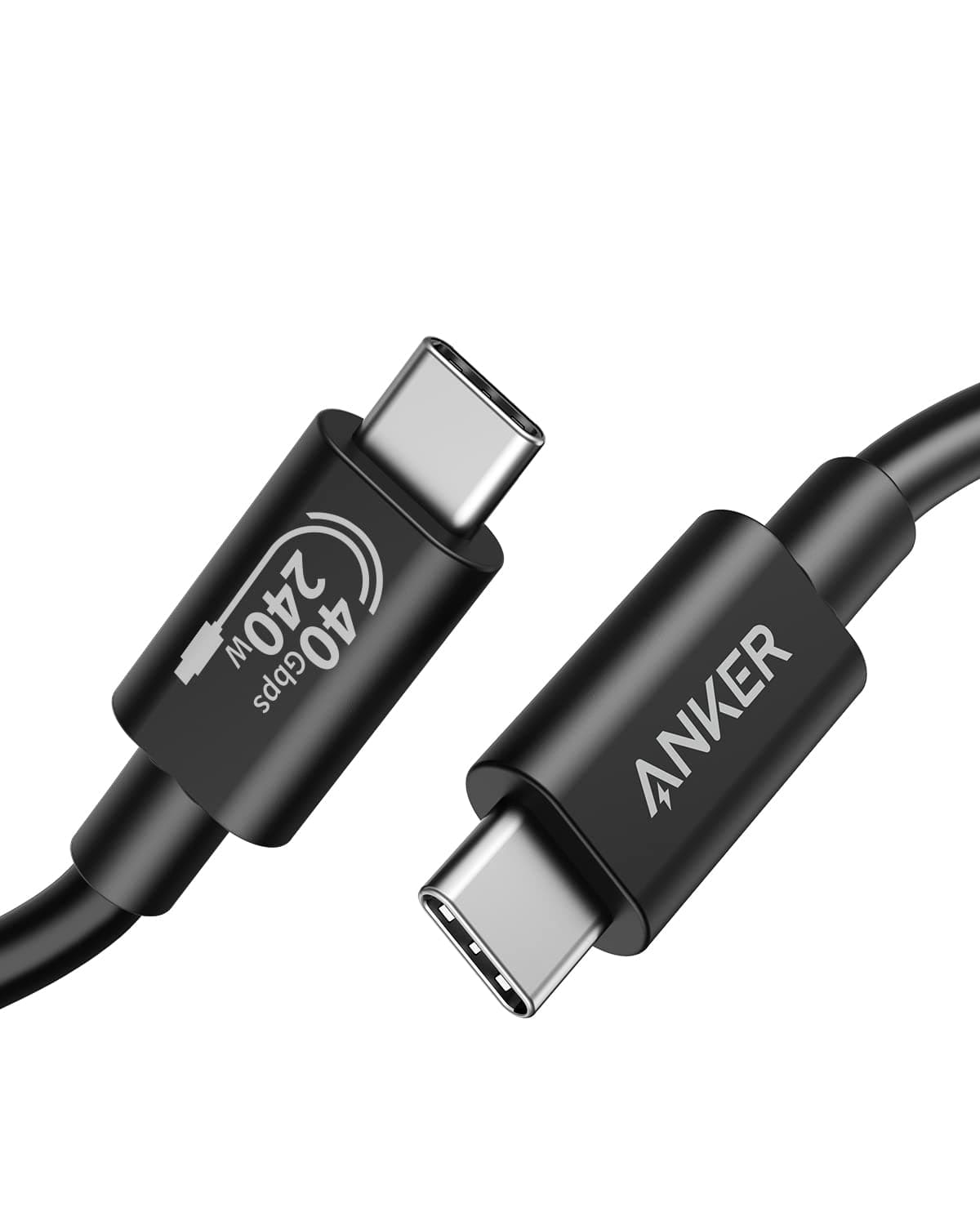 Anker USB C Cable (3.3 Feet, 240W), USB 4 Data Cable, 40Gbps, 8K HD Display, Thunderbolt 4/3, Compatible with iPhone 16, MacBook, Hub, Docking and More