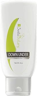 Swiss Botany L Arginine Down Under Moisturizing Penial Cream – Anti-Chaffing Moisturizer Cream for Men Private Areas – for Dry & Sensitive Skin - 4oz