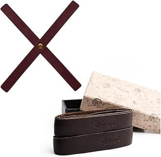 Genuine Leather Handlebar Grip Wraps for Royal Enfield, Harley, Jawa, Triumph, Bajaj, Honda | Universal Fit Bike Throttle Wrap (Caffeine, Non Perforated Grips Wrap + Headlight X)