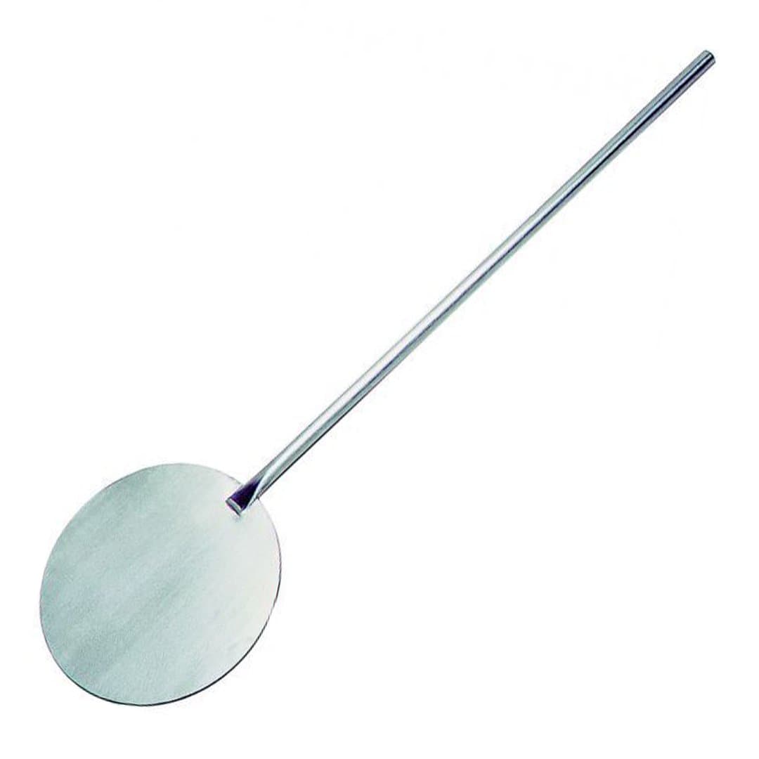Pizza Server 80 cm from stainless steel, round blade Diameter 20 cm PROFI Pizza Peel Pizza Spatula Grey