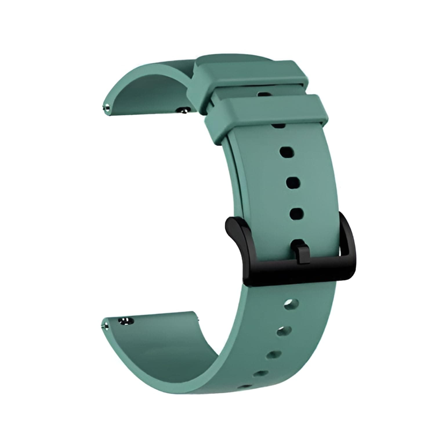 20mm Silicone Watch Strap Compatible with Amazfit GTS 2 Mini, Bip/Bip U/Pro/Lite, GTS 2/2e, Samsung Galaxy Watch 4/5 & All 20mm Smartwatches - Soft, Durable & Adjustable Replacement Band (Olive