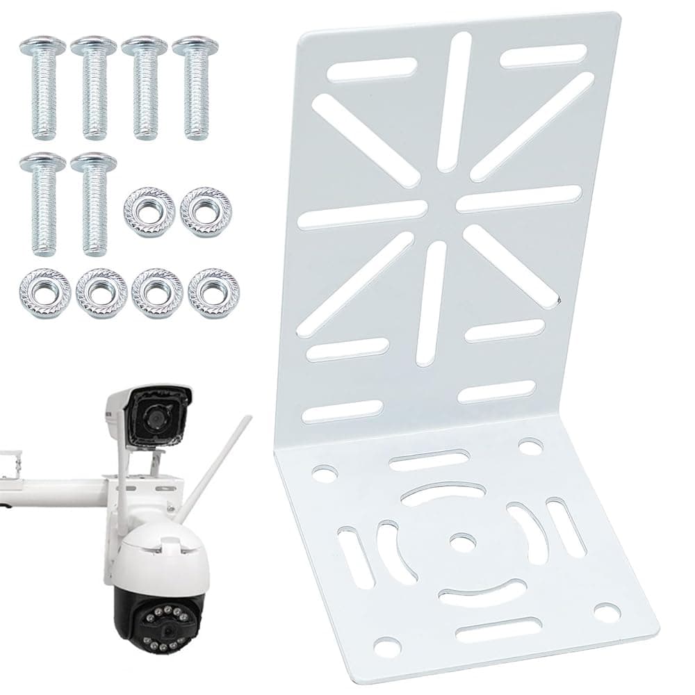 Universal Pole Mount Bracket, L-shaped Wall Mount for Camera, Camera Wall Mount for Indoor and Outdoor Security Surveillance Systems