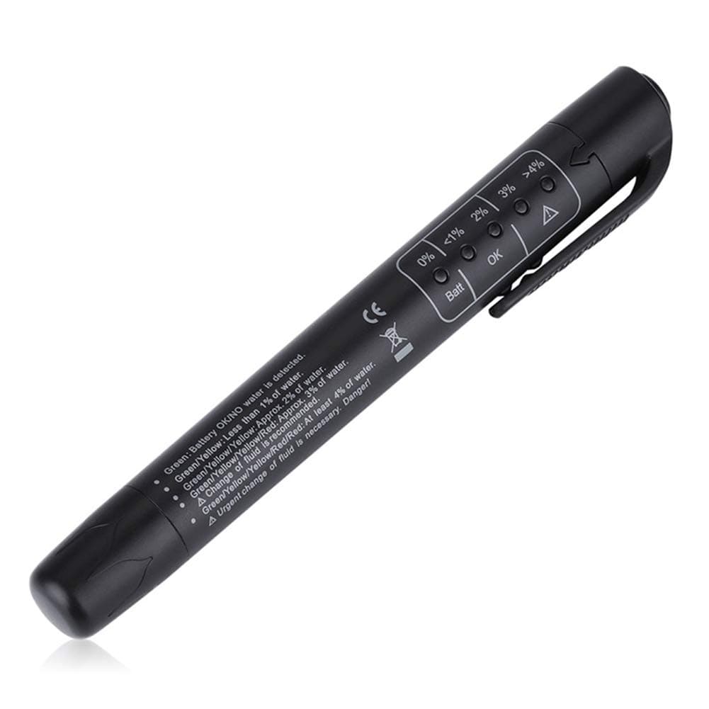 Brake Fluid Liquid Tester, Auto Diagnostic Testing Tool, Oil Moisture Analyzer with 5 LED Indicators, Auto Diagnostic Checker Tool for DOT3 DOT4 Brake Fluid，Father'Day Gift