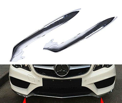 Front Bumper Chrome Trim Molding for Mercedes Benz E-Class 2014-2016 (Left + Right Side)