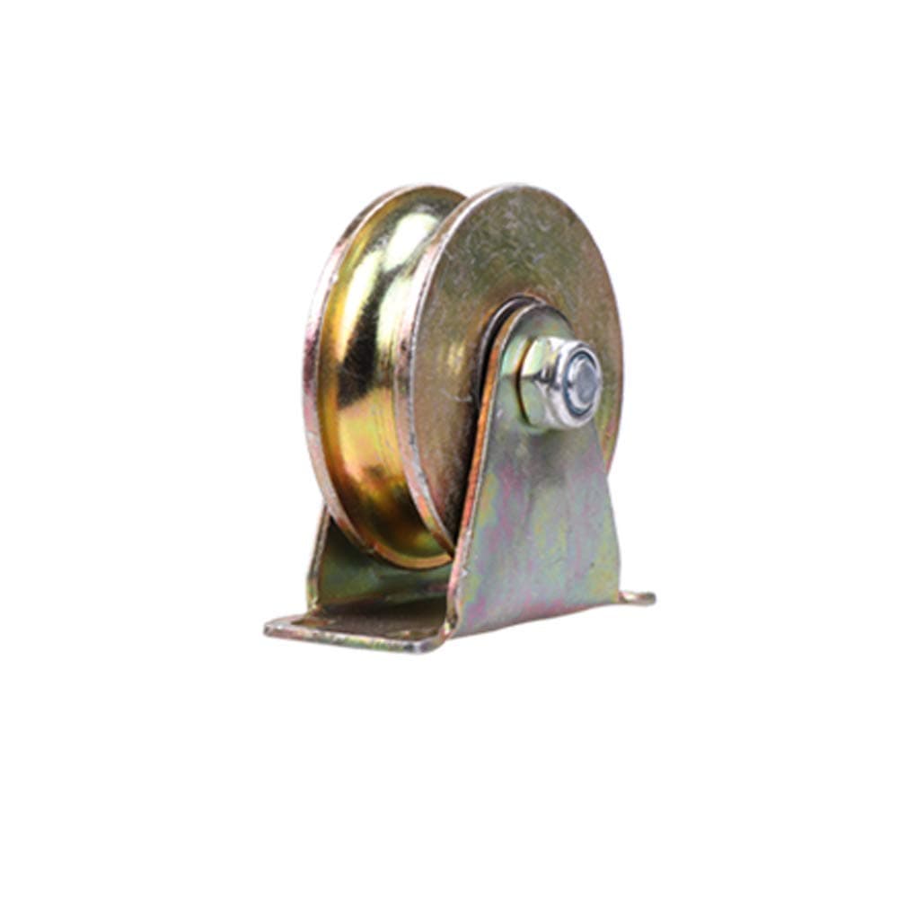 U-Groove Rigid Track Wheel,Sliding Gate Roller,Colour Galvanizing,Heavy Duty Barn Door Casters,45# Steel Slide Gate Hardware,for Gate Frame,Industrial Machines Carts,Wire Rope Rail