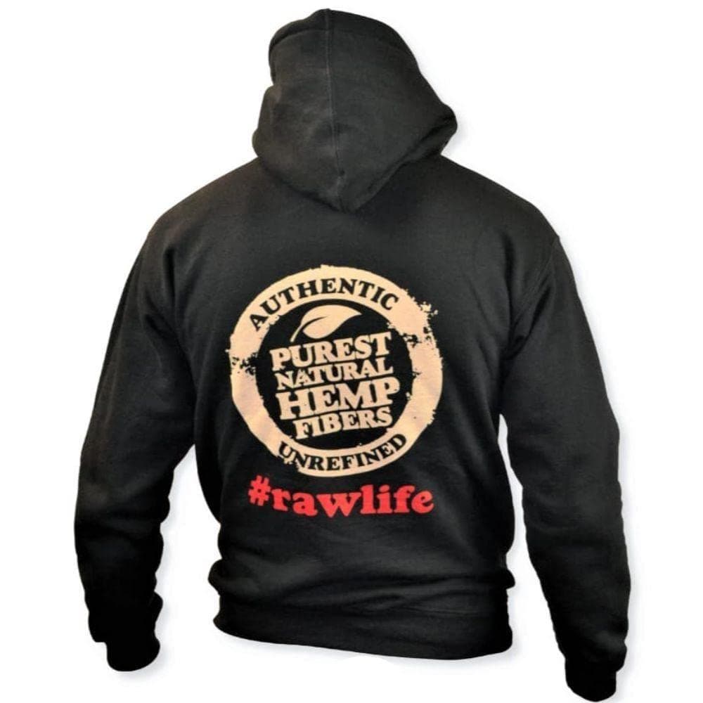 RAW "Rolling Papers" Black Hoodie (X-Large)