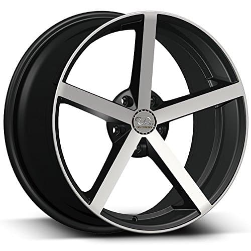 24" Inch U2 U2-33 Black Machine Wheels Rims Only | Set of 4 | Includes Free Wheel Club LA T-Shirt | Fits Dodge Chevy Ford Chrysler Buick BMW Mercedes Cadillac Lexus Audi Infiniti Tesla Nissan
