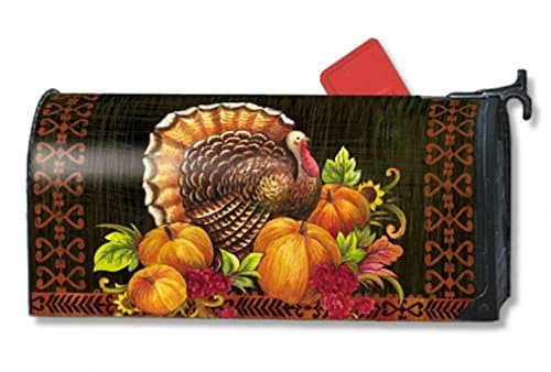 MailWraps Give Thanks Turkey Mailbox Cover 01026